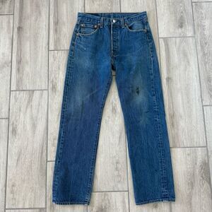 Levis Jeans Mens 33x34 Blue 501 XX Button Fly Denim Pants Western Skate Workwear